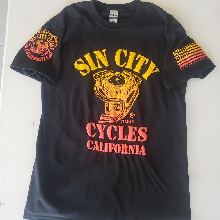 Black Short Sleeve With Original fade